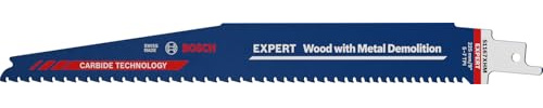 Bosch Professional 10x Expert ‘Wood with Metal Demolition’ S 1167 XHM Säbelsägeblatt (für Holz mit zähem Metall, Länge 225 mm, Zubehör Säbelsäge)
