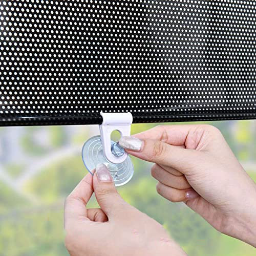 NIANXINN Thermo Dachfenster Rollo,Ohne Bohren Verdunkelungsrollo mit Saugnäpfen,Sonnenschutz Verdunkelungsvorhang,Sichtschutz Hitzeschutz-Rollos,Für Auto,Badezimmer,Küche,Büro,Glas (68x125cm/27x49in)