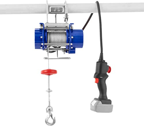 Pallit Akku Seilwinde WIRELESS | 200 kg Tragkraft | 12 m Stahlseil | inkl. Bedienflasche mit 1,6 m Kabellänge | Seilzug
