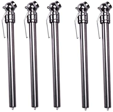 CURTT 5 Stück Bleistift Reifendruckprüfer 5-50 PSI Universal für Auto Motorrad Fahrrad