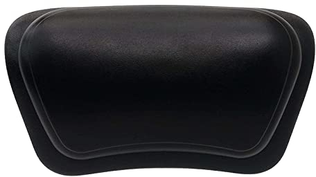 UZIAH Badekissen Für Die Badewanne, Ergonomisches Badewannenkissen Mit Saugnäpfen, Badewannen-Kissenauflage Für Home Spa, Weiche, wasserdichte Kopfstütze,Schwarz