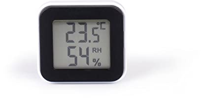 Hygromètre Thermomètre Digital Aimanté – Température Intérieure, Humidité | HygroThermo mesure température, magnet noir, écran LCD, support, crochet, aimant intégrés, HCN0074