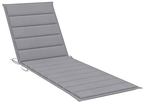 XIAOGUANG Sonnenliegen-Auflage, Gartenliege, Liegestuhl, Sonneninsel Outdoor, Sonnenstuhl, Gartenmöbel, Bäderliege, Relaxliege, Terrasse,Grau 200x60x3 cm Stoff