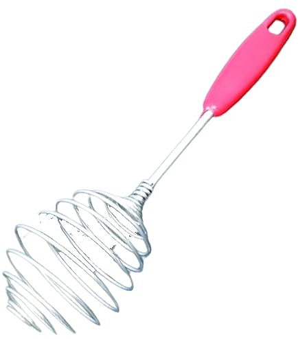PARENCE. - Manual Spiral Egg Mixer/Ergonomic Kitchen Whisk Made of Stainless Steel - Even Mix, 24 cm