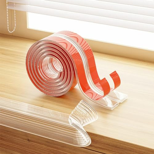 NICEIN® Transparenter Eckenschutz für Kinder, 5 Meter, PVC-Streifen, Eckenschutz, Wandschutz, Kantenschutz, transparent, Schaumstoff, Anti-Kollision, Kanten und Ecken für Kinder