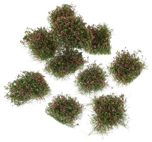 Cabilock Set Mit 10 Mini-grasbüscheln Künstliches Grasdekor Für Miniaturszenen Einfach Zu Montierende Dekorative Landschaft Für Das Puppenhaus