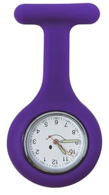 General Healthcare Silicone Soft Nurse/Doctor Medical Watch Fob (Purple)