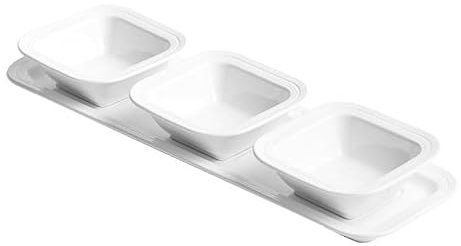 Set di 3 piatti piccoli con vassoio, piatti freddi, piatti piccoli e piatti da tavola in ceramica