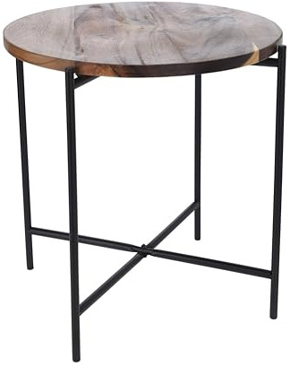 Mojawo Praktischer Beistelltisch Deko Sofatisch Kaffeetisch Blumentisch Dekotisch Tisch Holz Ø45xH38cm