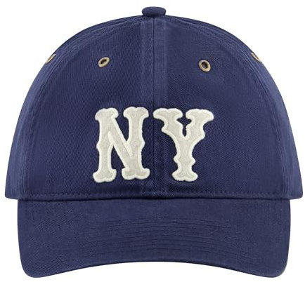 Concept One Unisex-Erwachsene Blue Marlin New York Highlanders Dad Hat, Adult Cotton Baseball Cap with Curved Brim Baseballkappe, Marineblau, Einheitsgre