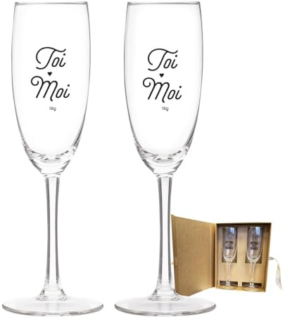 Coffret 2 flûtes - Toi et moi