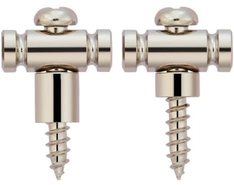 Dopro 2-Pack Barrel Style Stainless Steel Guitar String Guides Steel String Retainers String Trees with extra Short and Tall Spacers for Most Electric Guitars Nickel