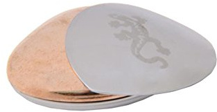 Powerherz Magnetherz Schmerzpflaster mit hochwertigem Kupfer Handschmeichler Magnetix Design 177 Cu Gekko Magnetherz Schmerzpflaster Kupfer - Edelstahl - Power Duo # 1114 Cu Salamander
