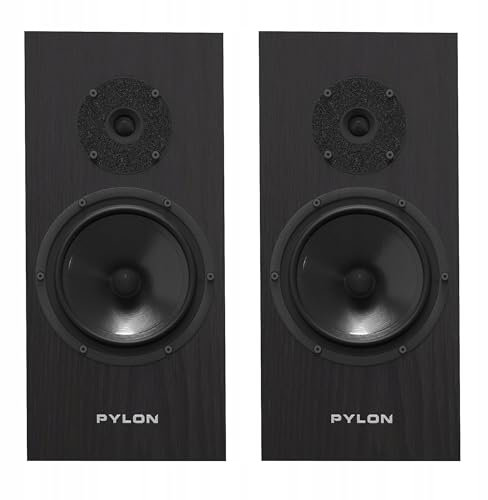Pylon Audio Diamond Monitor 18 mkII - Coppia di altoparlanti da stand 160 W, Legno Nero