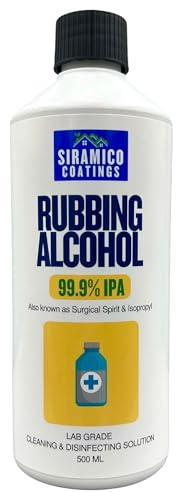 Rubbing Alcohol Surgical Spirit 99.9% Isopropyl IPA Disinfecting, Cleaning & Degreasing 500ml Lab Grade