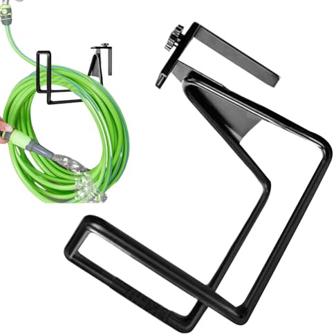 Hose Hanger Reel - Water Hose Holder Wall Mount | Hose Storage for Outside | Pipe Keeper Space-Saving Storage Rack for Garden Yard Basement Garage Tool House Organization Accessories