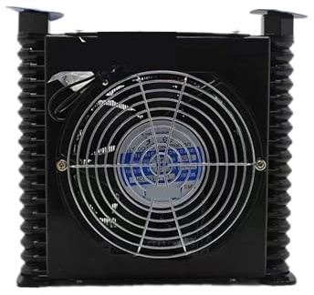 24V/12V/220V/380V AF0510T-CA Hydraulic Air-Cooled Radiator Modified On-Vehicle Fuel Tank Cooler Oil Radiator High Performance(DC 12V)