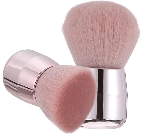 OFFIGAM 2pcs Retractable Mushroom Head Makeup Brush Set Retractable Mushroom Head Makeup Brush Set for Face Blush