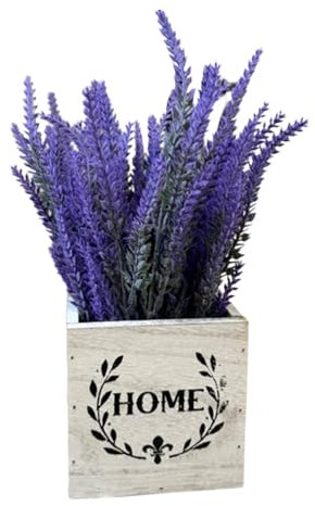 Qsvbeeqj Artificial Flower In Wood Planter Artificial Flower Bouquets With Vase For Wedding Party Table Centerpieces Windowsill Outdoor Rectangular Garden Planter Box