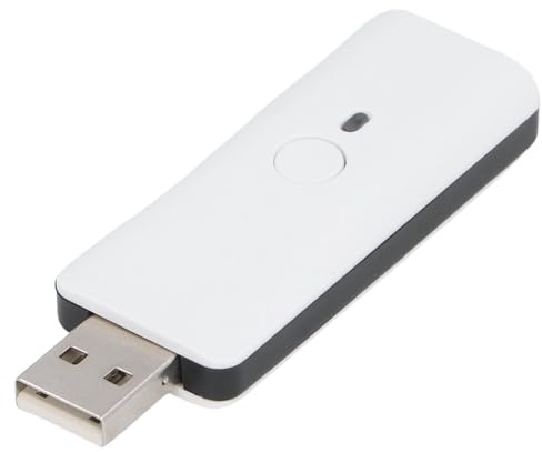 SENECESLI USB Wireless Controller Adapter, Plug and Play Wireless Controller Adapter Anti Latency for Laoptop (White)