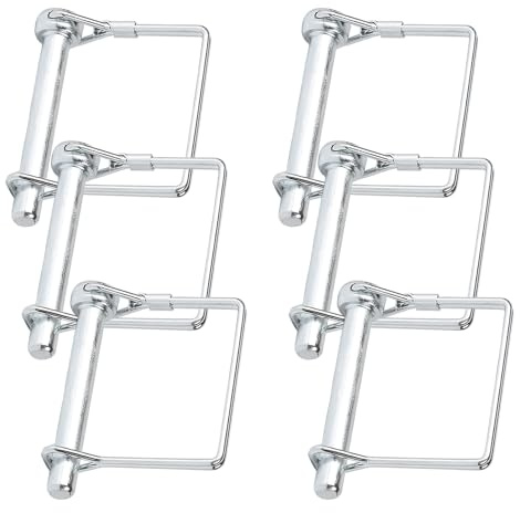 Séparateur de 10x 70 MM, 6 pièces, entretoises carrées et rectangulaires, goupille d'embrayage, goupille de verrouillage, goupille à clapet tubulaire avec verrouillage à ressort, pour remorque de