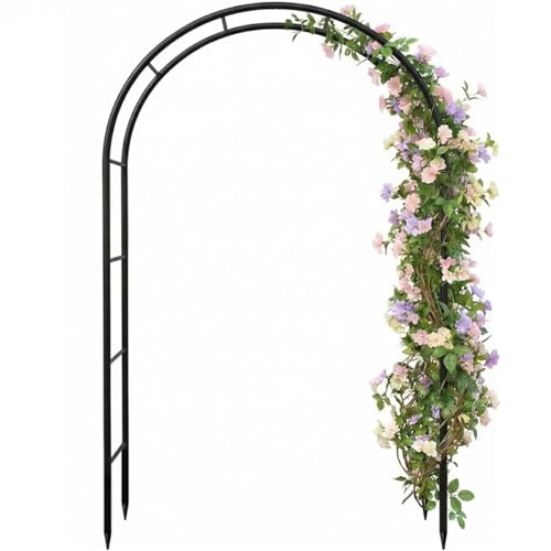 Garden Arch Galvanized Metal Rust-Proof Heavy Duty for Climbing Vines Roses