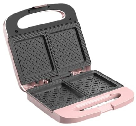 Colcolo Sandwich Machine Panini Makers Multifunctional Baking Tool Kitchen Tools Breakfast Machine Waffle Maker for Toaster Pancake, Pink