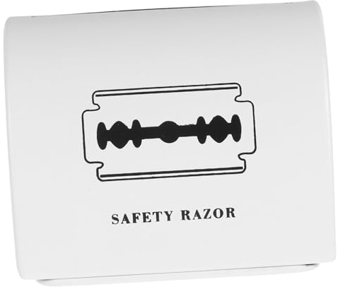 Alipis Caja de Almacenamiento para Cuchillas de Afeitar Grande Capacidad Resistente y Sellada contra Humedad Contenedor Práctico para Organizar Herramientas de Afeitado Baño