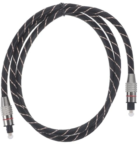 Housoutil Digital Optical Audio Extension Cable PVC Jacket Channel Support for Tv Soundbar Speaker Amplifier Home Theater Connectivity