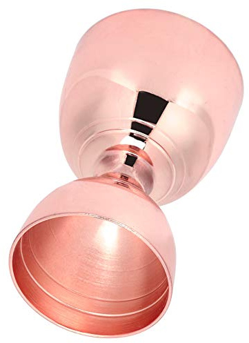 Wakects Jigger de Barra de Acero Inoxidable, Jigger de Cóctel de Doble Cabeza, 30 Ml, 60 Ml, con Escamas Interiores Transparentes, Acabado Galvanizado para el Hogar, Bar, Fiesta, Camareros, Mezcla