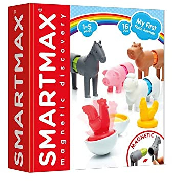 SmartMax - My First Farm Animals, Magnetic Discovery Play Set, 16 pieces, 1-5 Years