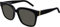 SAINT LAURENT Womens SL M40-003 54 Woman Acetate Sunglasses, Black-Black-Grey
