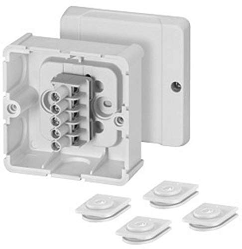 Hensel 6000038 Abzweigkasten (L x B x H) 49 x 88 x 88 mm Lichtgrau (RAL 7035) IP54 1 St.