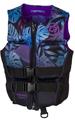 O'Brien Women's Flex V-Back Neoprene USCGA lfie Jacket for Watersports, Boating, PWC, Swimming & Paddle