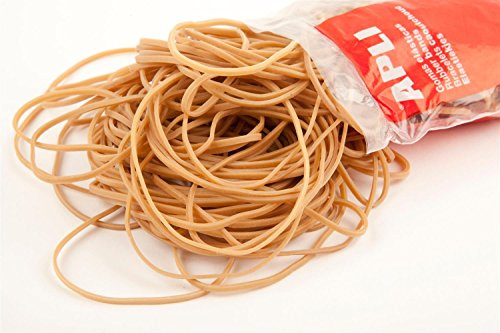APLI - Lote de 3 bolsas de 100 g (goma natural, 120 x 2 mm)