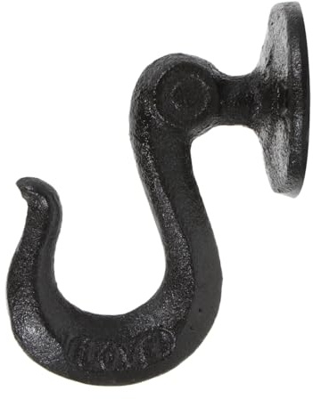 ULTECHNOVO Gancho De Metal Para Pared Hierro Forjado Estante Retro Para Colgar Abrigos Sombreros Toallas Organizador Para Cocina Baño Y Hogar 3.7X2.9X2.1 Pulgadas
