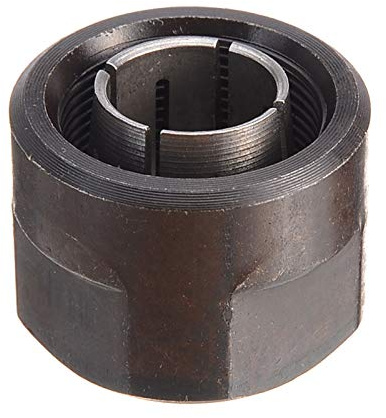 1Pcs 1/2 Metal Collet Nut Plunge Router Parts Black 22.5x27mm for Milling Engraving Machine Collet Nut