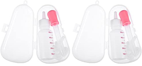 POPETPOP 2sätze Pet Pacifier Flasche Für Katzen Und Sichere Fütterung Mit Tropfer Für Wasser Milch Oder Medizin Praktische Haustierbedarf Für Neugeborene