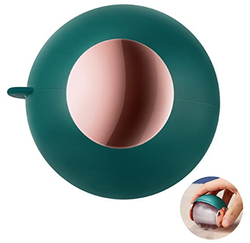 WUBAYI Mini Travel Portable Lint Roller Ball Reusable and Washable Gel Lint Roller Pet Hair Remover, Clothes Fuzz Remover Sticky Cleaner, Dust Fuzz Fur for Travel Household-Green
