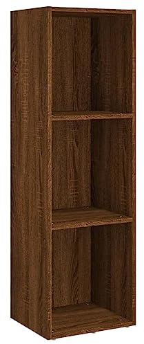 vidaXL Bücherschrank/TV-Schrank Braun Eichen-Optik 36x30x114 cm