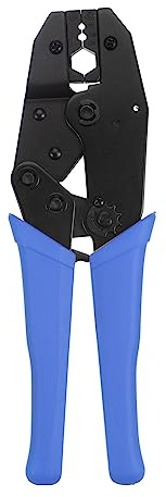 QUARKZMAN Trinquete Crimpadora Alicate Herramienta para Crimpado RG8 RG11 RG174 RG179 RG213 .100 .128 .429 RF Coaxial/Comunicaciones Conectores, Azul