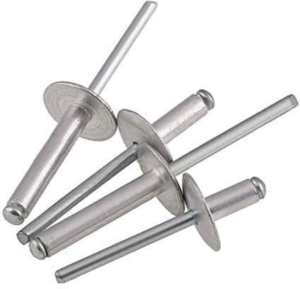 Schrauben, Muttern, Befestigungselemente, Nieten, Nieten, 10 Stück, M5 Big Cap Aluminium-Blindniete, Dekorationsnagel, Aluminium-Niete, robust und langlebig (Stammlänge: M5 x 8 mm) (Größe: M5 x 25 mm)