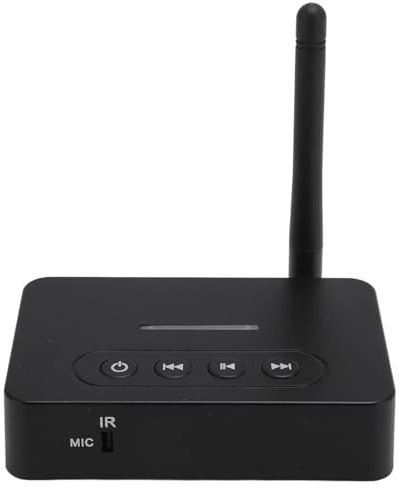 Bluetooth 5.1 Audio Receiver Transmitter 2 i 1, Bluetooth HiFi Audio Adapter med AUX och Stöd för NFC-funktion, med Fjärrkontroll, för hem- och Bilstereosystem