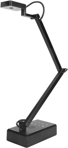 Cuifati Cámara de Documentos USB y Cámara Web, Visualizador de Cámara Web Plegable 4K Ultra HD para Tamaño A3 con Luz LED, Cámara de Documentos con Rotación de 360° y Enfoque Automático