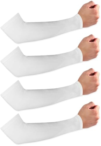 RHHGHY Mangas unisexo de 2 piezas, mangas transpirables anti-UV para brazos para voleibol, ciclismo, baloncesto, carrera, trabajo al aire libre, juego, M