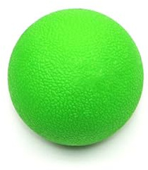 Pelota de lacrosse de masaje para liberación miofascial, hombro y cuello, acupresión, yoga, fascia, material TPE, relajación muscular, pelota de hockey (verde)