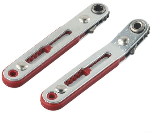 2pcs Mini Offset Ratchet Wrench Set for Working in Confined Spaces and Tight Corners