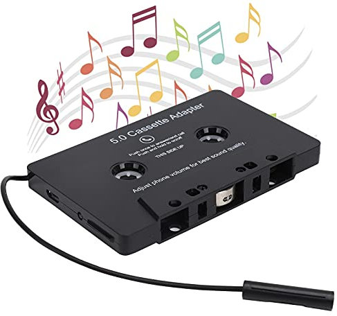 Ejoyous Bluetooth Cassette Adapter for Car, Car Audio Cassette to AUX Adapter Bluetooth 5.0 Car Radio Cassette Receiver Tape Player, Tape Adapter to Play Smartphone Music