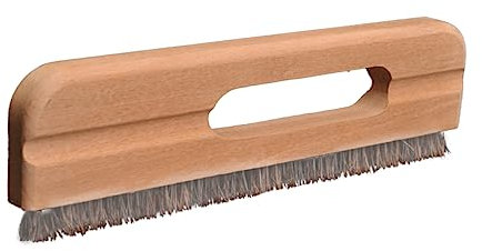 Anneome Brosse à Tapisser Poils Naturels pour Peint Outil De Construction avec Manche Hêtre Grand Format Résistant Chaleur Brosse Lissante Murale pour Murs Uniformes Et Semi-Uniformes Util