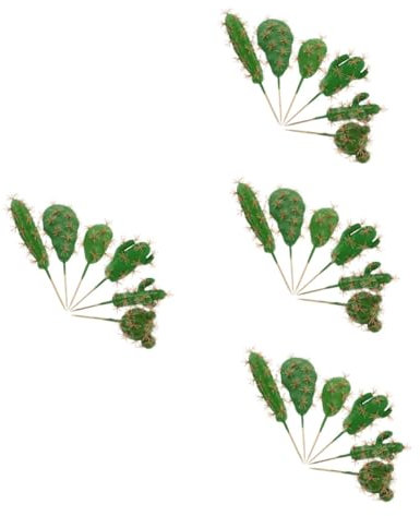 UPKOCH 4 Set Piante Artificiali Cactus Decorativi Simulazione Per Arredamento Casa Ornamentali Moderno Vaso Per Interni E Esterni 6 Pezzi * 4